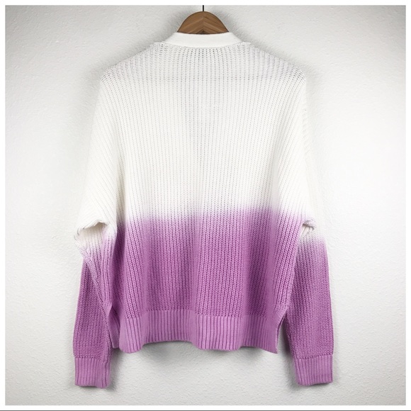 NWT Ann Taylor Purple Ombré Cardigan Size Large - Picture 3 of 9